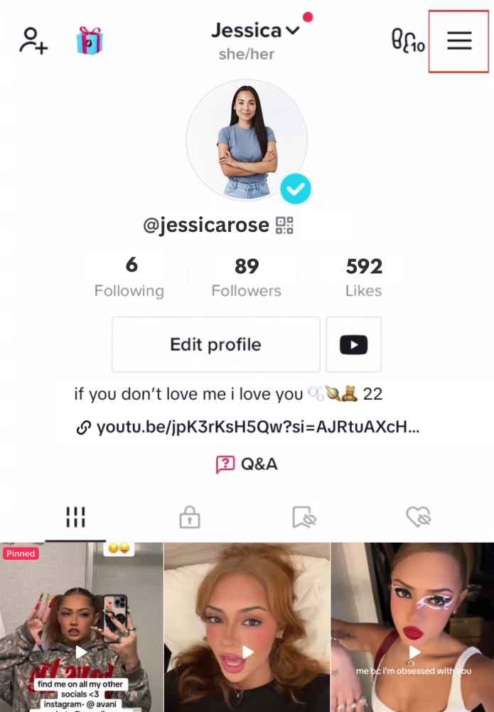 Como obter um tique de verificação no TikTok 1