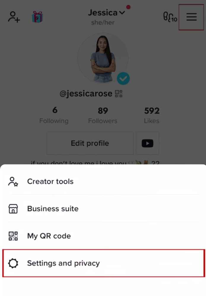 Como obter um tique de verificação no TikTok 2